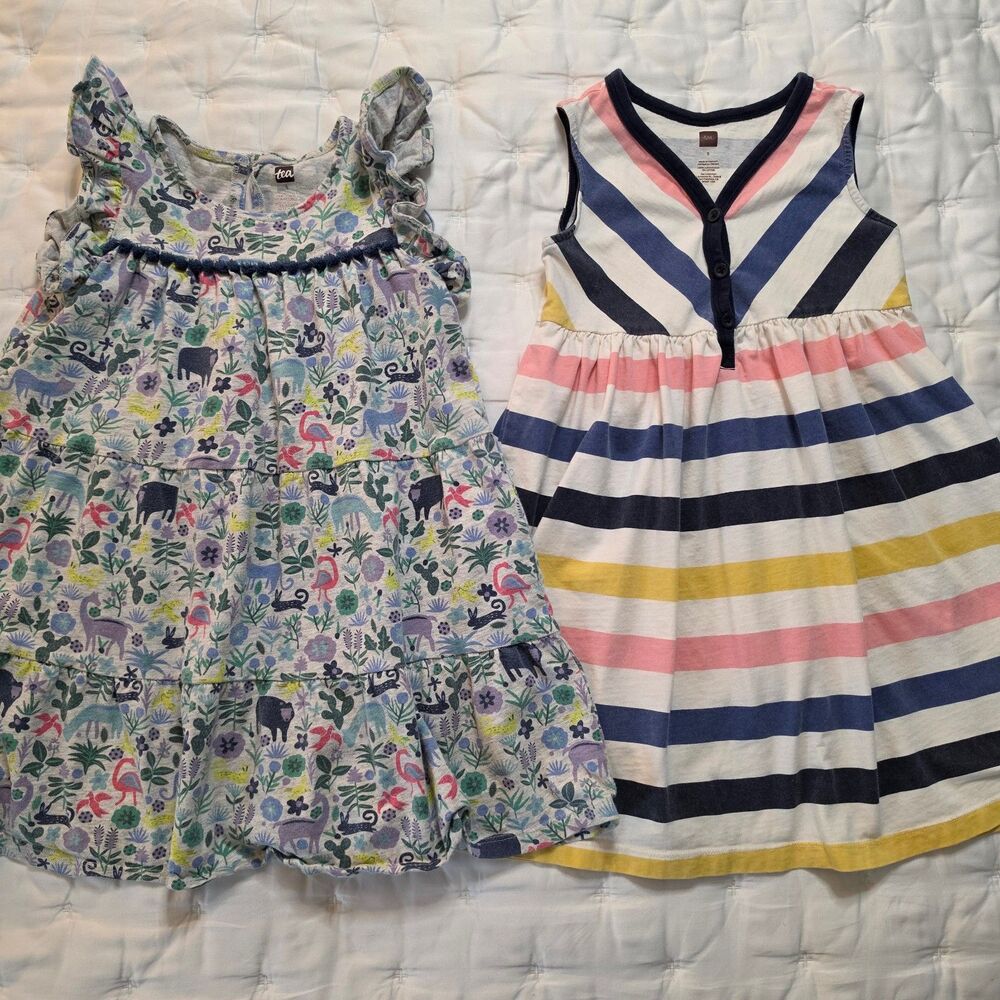 Tea Collection Sleeveless Girls Dress bundle 5T